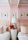 pink bedroom, girls bedroom ideas, pink interior ideas, bedroom inspiration, pink feature wall