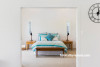 bedroom, white bedroom, white interior, resene white pointer, cottage, blue and white 