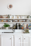 kitchen, white kitchen, kitchen storage, neutral kitchen, white paint, neutrals 