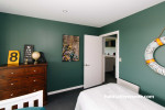 bedroom, kids bedroom, childrens bedroom, green bedroom, green feature wall, dark green