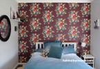 bedroom inspiration, wallpaper inspiration, wallpaper feature wall, floral wallpaper, bedroom decor