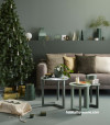 green, decorating with green, green rooms, green living rooms, christmas, christmas decorations, dec